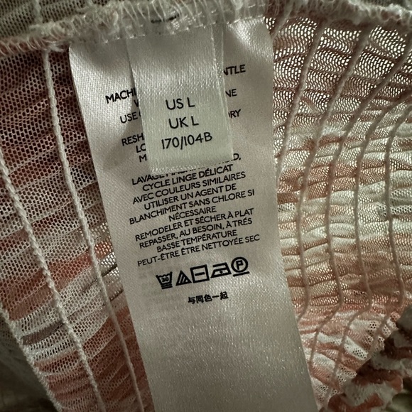 Anthropologie Pink and Black Smocked Crop Blouse - Picture 10 of 10